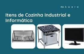 Leilão de Itens de Cozinha Industrial, Utensílios e Informática