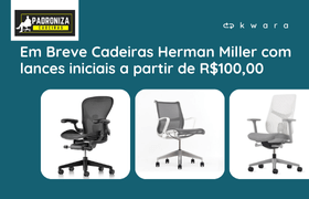 Leilão de Cadeiras Herman Miller - Padroniza