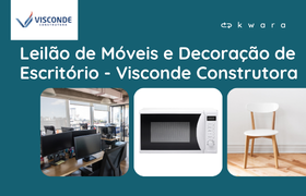 Leilão de Móveis e Decoração para Escritório - Visconde Construtora 