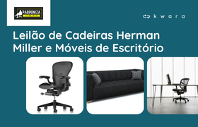 Leilão de Cadeiras Herman Miller e Móveis de Escritório - Padroniza