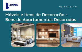 Leilão de Bens de Apartamentos Decorados - Living