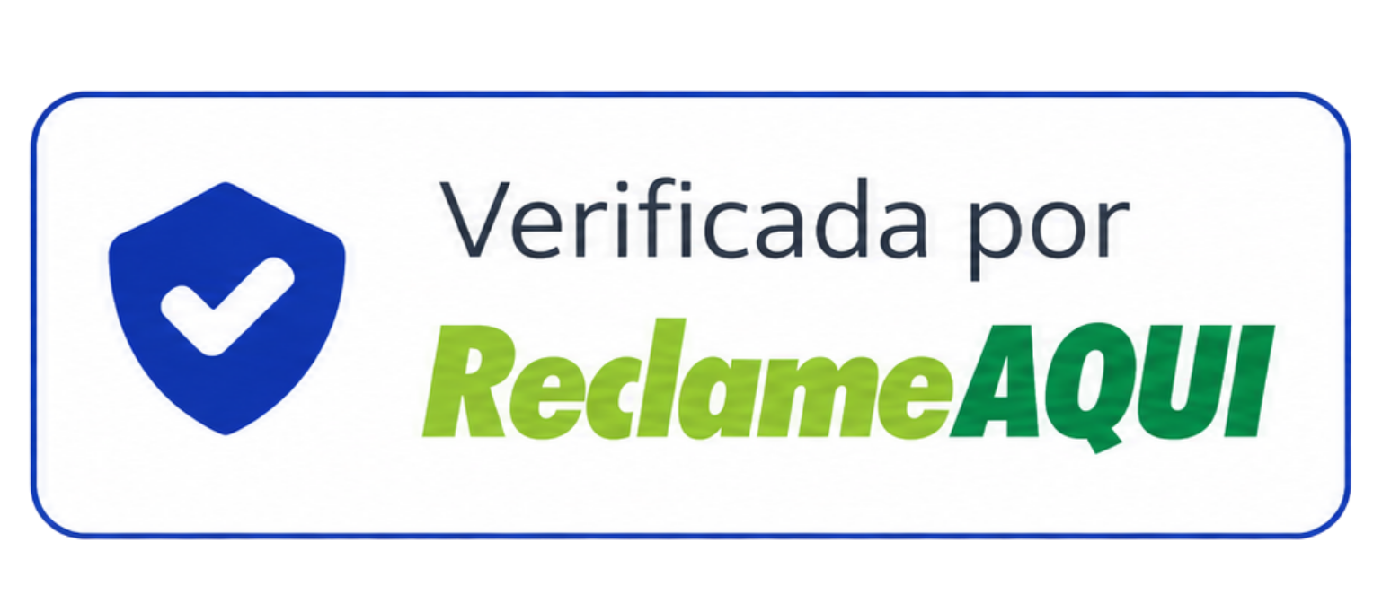 Empresa verificada no Reclame Aqui